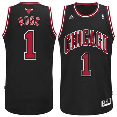 maillot nba adidas replica chicago bulls rose noir|Derrick Rose Chicago Bulls Throwback Jerseys .